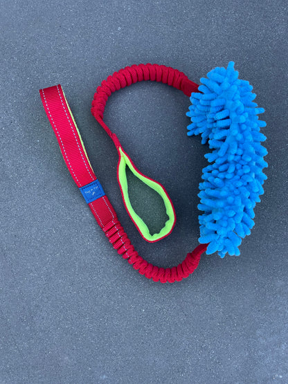 TugATon™️ Two-Handle Squeaky Moppy Dog Toy